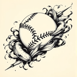 Japanese Baseball Tattoo