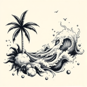 Japanese Beach Tattoo