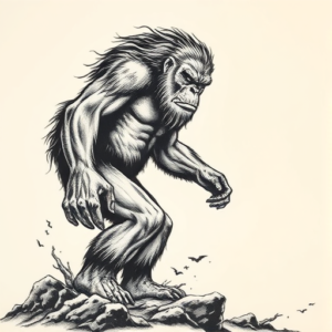 Japanese Bigfoot Tattoo