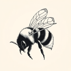 Japanese Bumblebee Tattoo