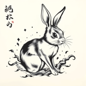 Japanese Bunny Tattoo