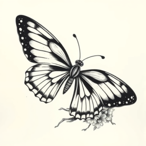 Japanese Butterfly Tattoo