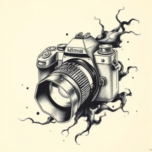 Japanese Camera Tattoo