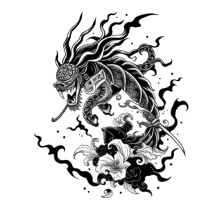 Japanese Cartoon Tattoo