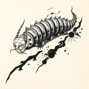 Japanese Caterpillar Tattoo