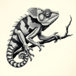 Japanese Chameleon Tattoo