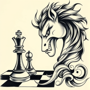 Japanese Chess Tattoo