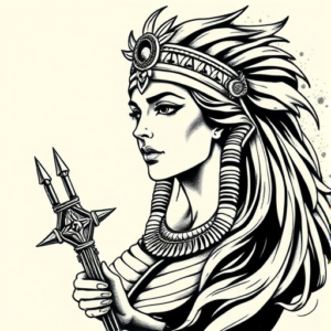 Japanese Cleopatra Tattoo