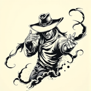 Japanese Cowboy Tattoo