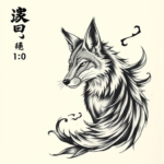 Japanese Coyote Tattoo