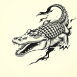 Japanese Crocodile Tattoo