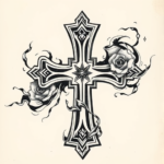 Japanese Cross Tattoo