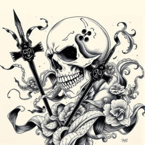 Japanese Death Tattoo