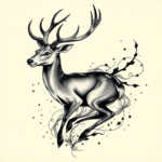 Japanese Deer Tattoo