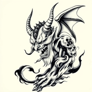 Japanese Devil Tattoo
