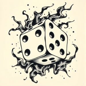 Japanese Dice Tattoo