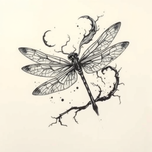 Japanese Dragonfly Tattoo