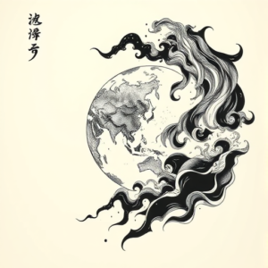 Japanese Earth Tattoo