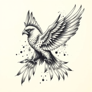 Japanese Falcon Tattoo