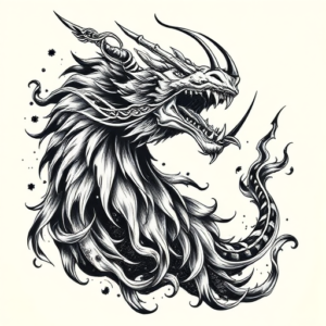 Japanese Fenrir Tattoo