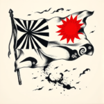 Japanese Flag Tattoo