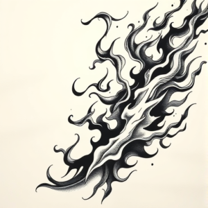 Japanese Flame Tattoo