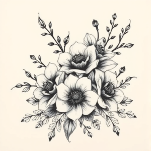 Japanese Floral Tattoo