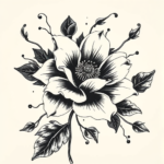 Japanese Flower Tattoo