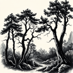 Japanese Forest Tattoo