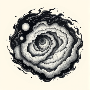 Japanese Galaxy Tattoo