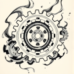 Japanese Gear Tattoo