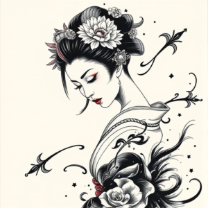 Japanese Geisha Tattoo