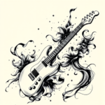 Japanese Guitar Tattoo