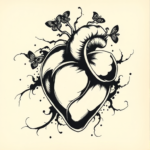 Japanese Heart Tattoo