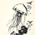 Japanese Jellyfish Tattoo