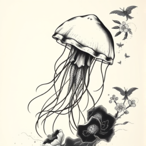 Japanese Jellyfish Tattoo