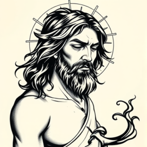 Japanese Jesus Tattoo