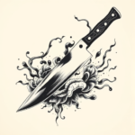 Japanese Knife Tattoo