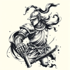 Japanese Knight Tattoo