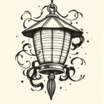 Japanese Lantern Tattoo