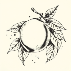 Japanese Lemon Tattoo