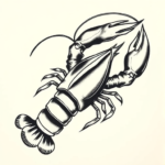 Japanese Lobster Tattoo