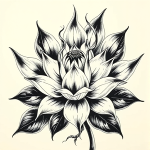 Japanese Lotus Tattoo