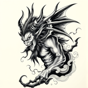 Japanese Lucifer Tattoo