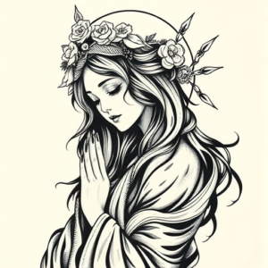 Japanese Mary Tattoo