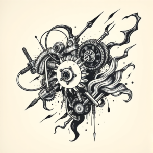 Japanese Mechanic Tattoo