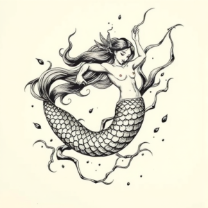 Japanese Mermaid Tattoo