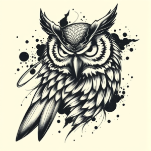 Japanese Owl Tattoo