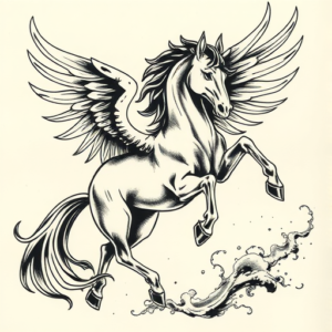 Japanese Pegasus Tattoo