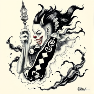 Japanese Pennywise Tattoo